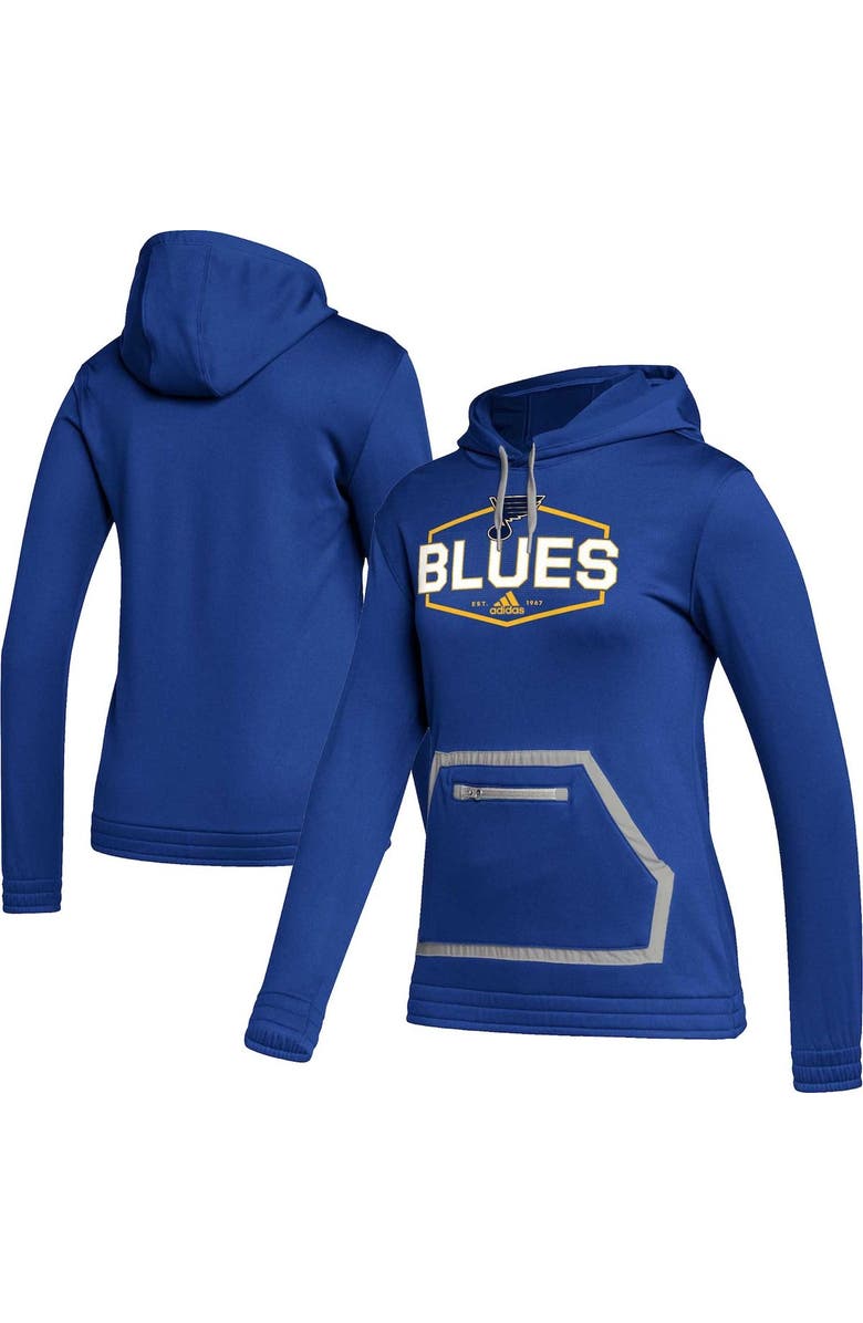 adidas Women's adidas Blue St. Louis Blues Team Pullover Hoodie, Main, color, Blue