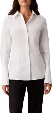 Calvin Klein Fitted Poplin Button-Down Shirt