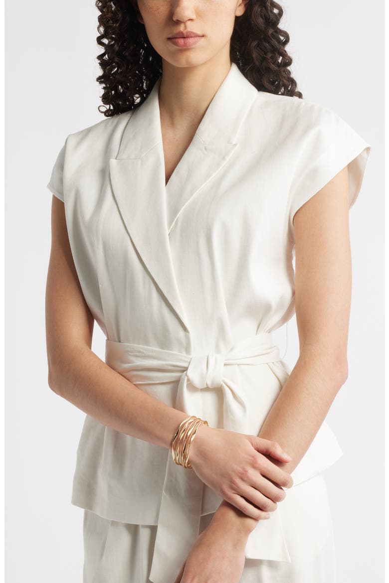Layered Cuff Bracelet, Alternate, color, GOLD