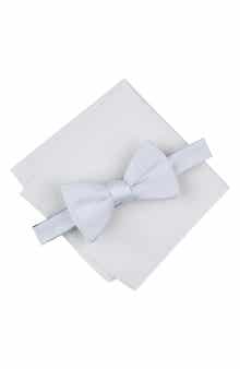Original Penguin Textured Satin Bow Tie & Pocket Square Set
