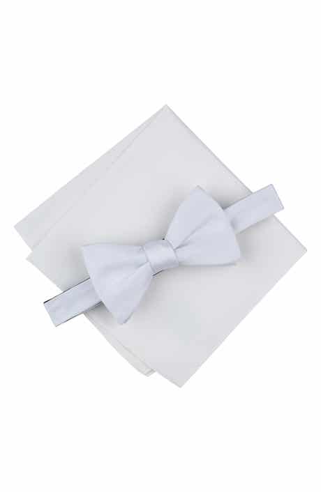 Original Penguin Textured Satin Bow Tie & Pocket Square Set