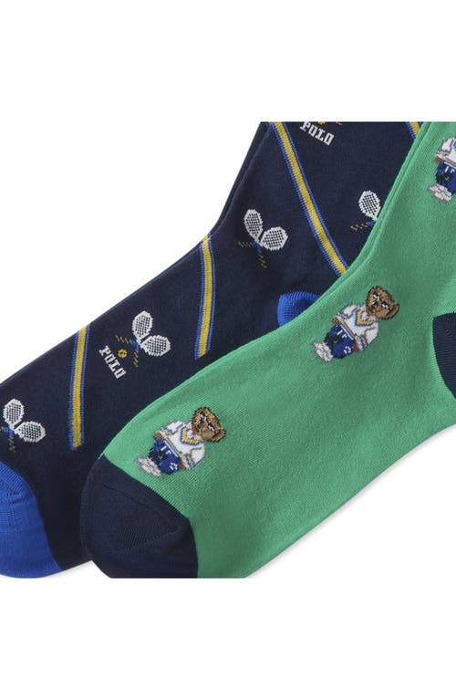 Polo Ralph Lauren Assorted 2-pack Polo Athletic Club Mini Bears Crew Socks