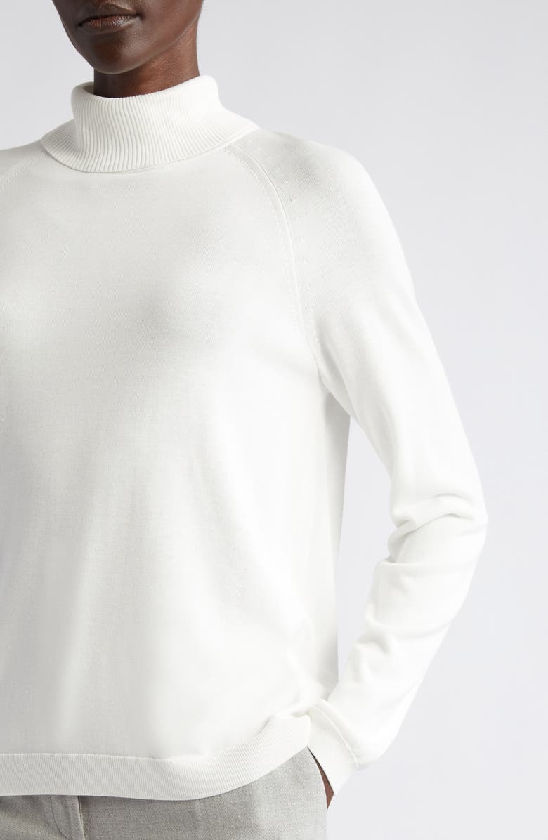 Lafayette 148 New York Raglan Sleeve Turtleneck Sweater, Alternate, color, 
