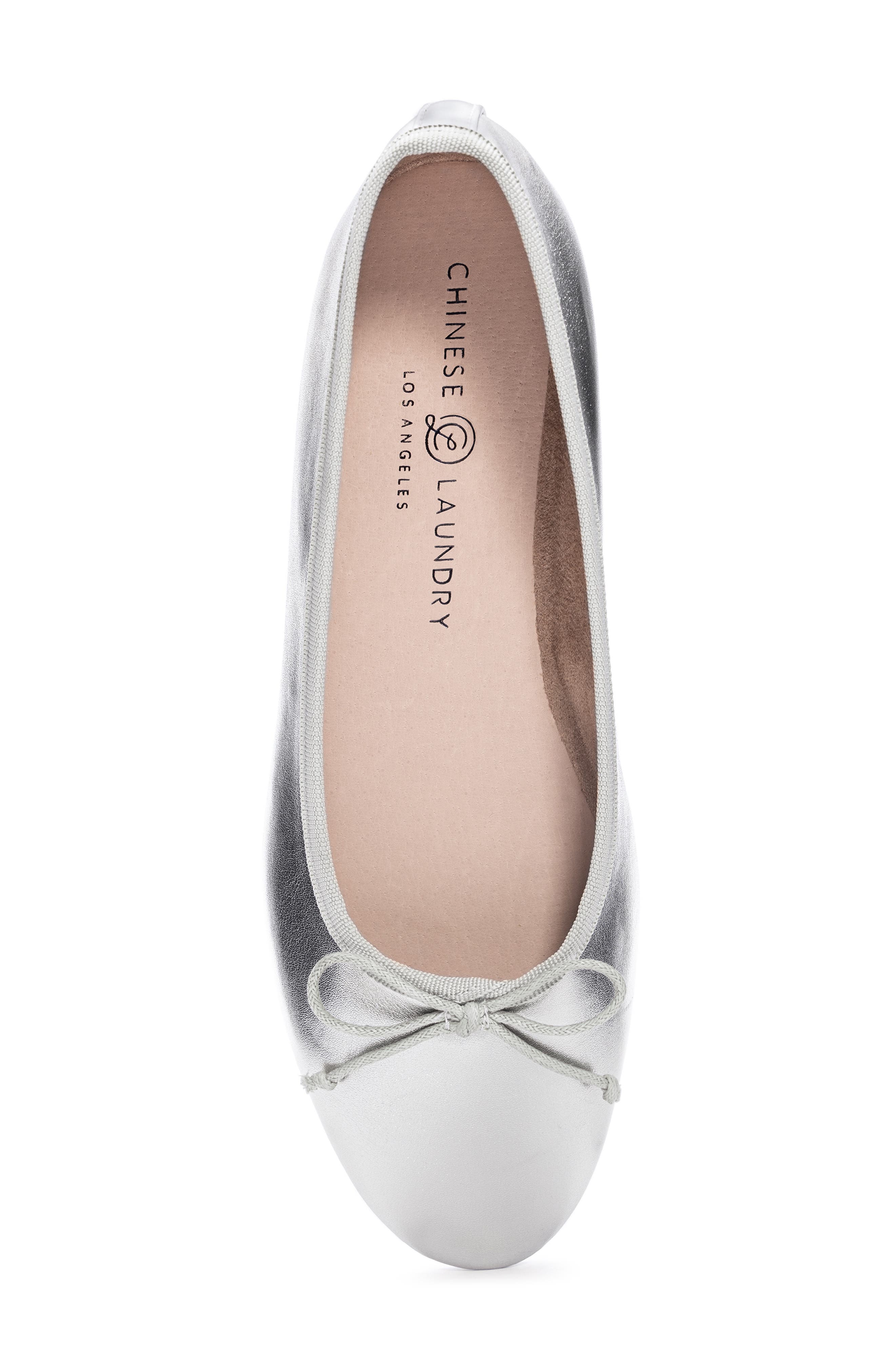 Audrey Ballet Flat, Alternate, color, SILVER