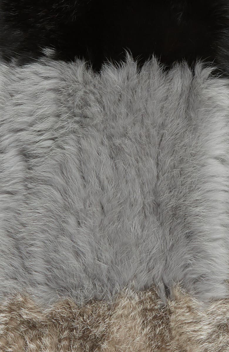 La Fiorentina Genuine Rabbit Fur Infinity Scarf, Alternate, color, 
