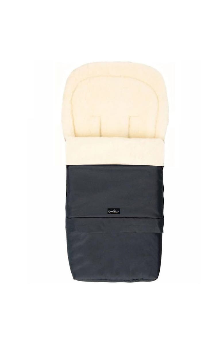 Cover Baby LLC Scandinavian Organic Wool Adjustable Footmuff, Main, color, Black Graphite