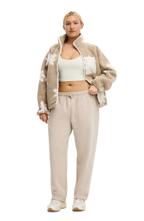 Cotton On Body Active Trail Soft Fleece Zip Through In Brown