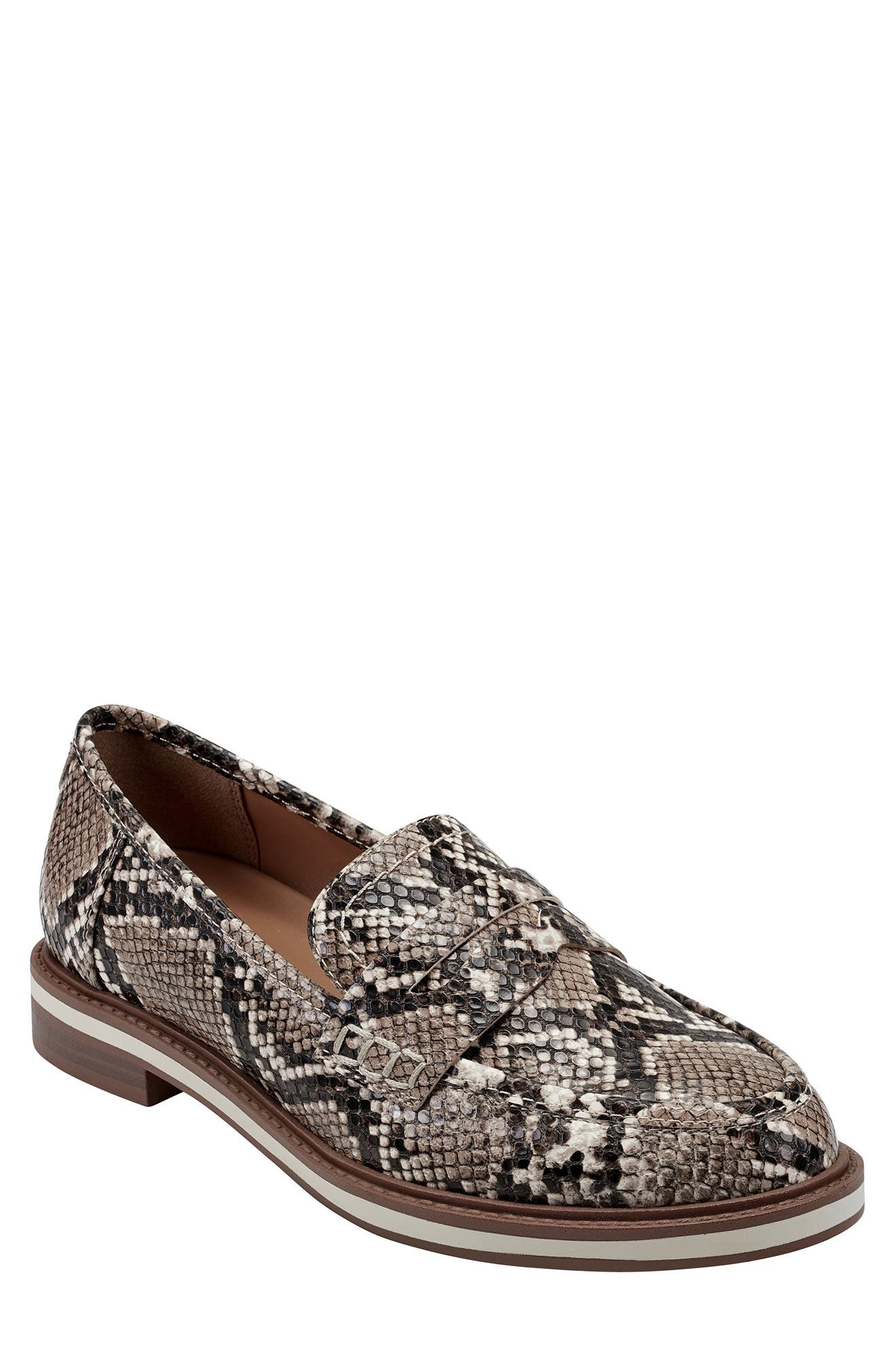 Galis Penny Loafer, Main, color, TAN SNAKE