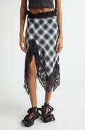 Collina Strada Asymmetric Crepe Midi Skirt