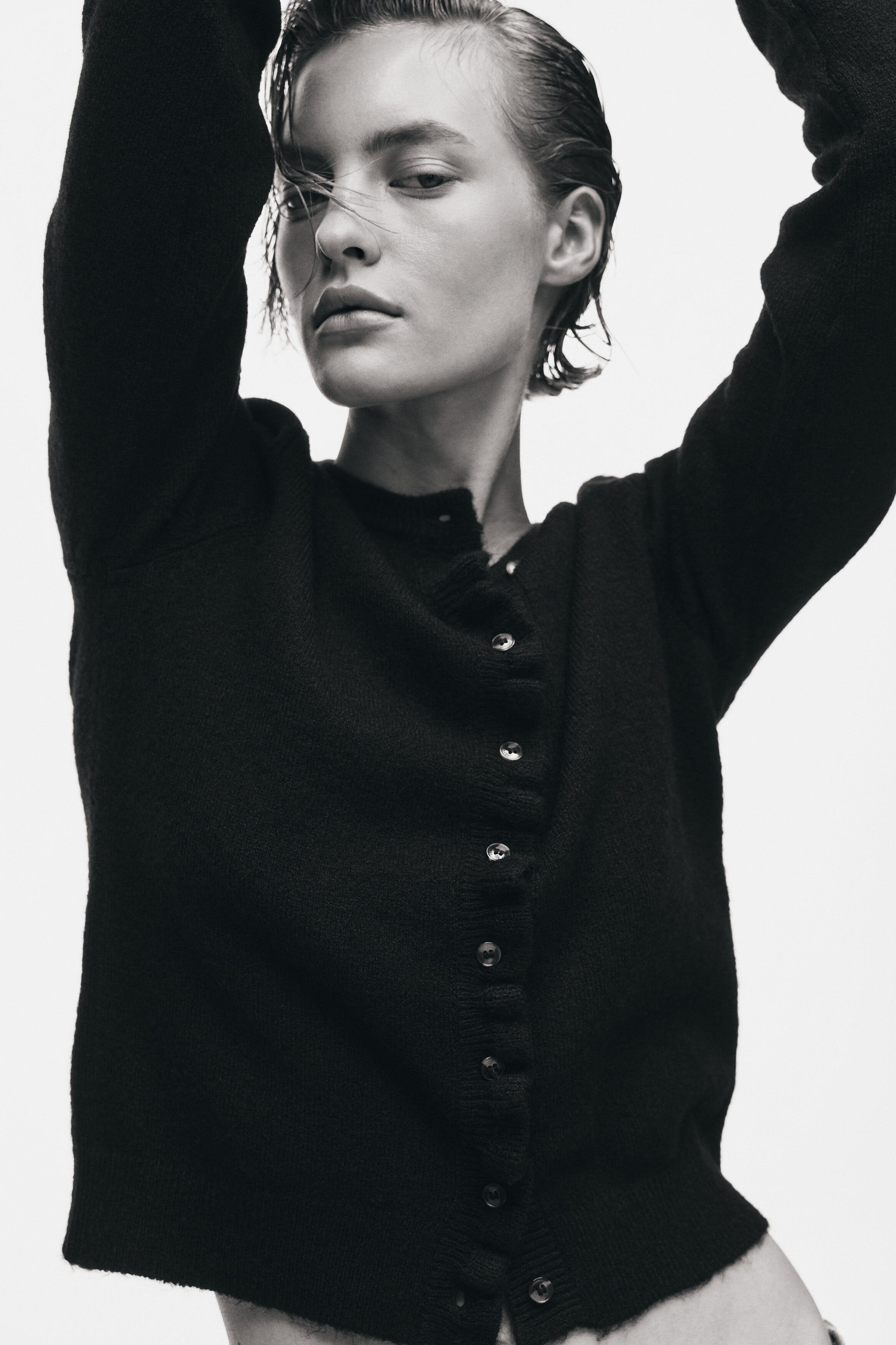 Frill-trimmed Cardigan - image 2