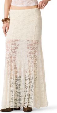 Steve Madden Mirabel Embroidered Lace Skirt