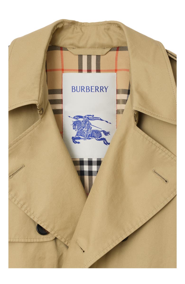 Burberry Mid-length Gabardine Trench Coat, Alternate, color, Hamper Beige