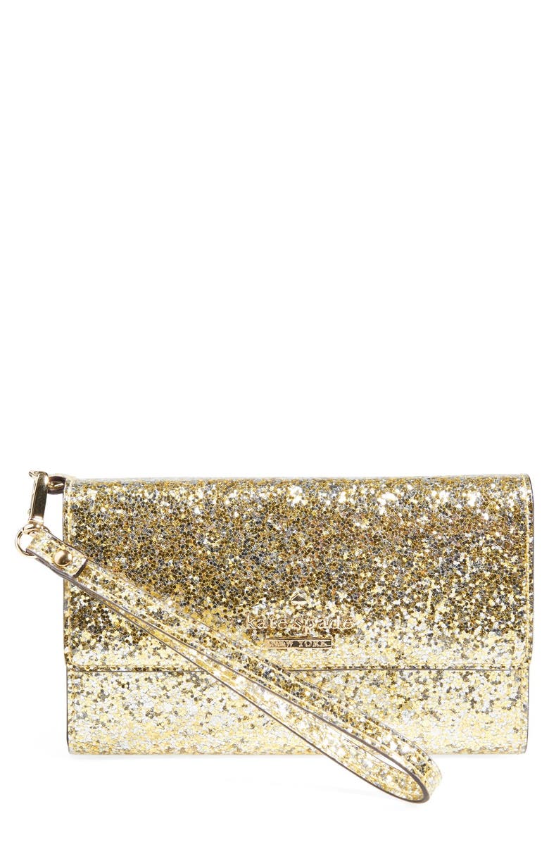 Kate Spade New York kate spade new york 'glitter bug' wristlet, Main, color,