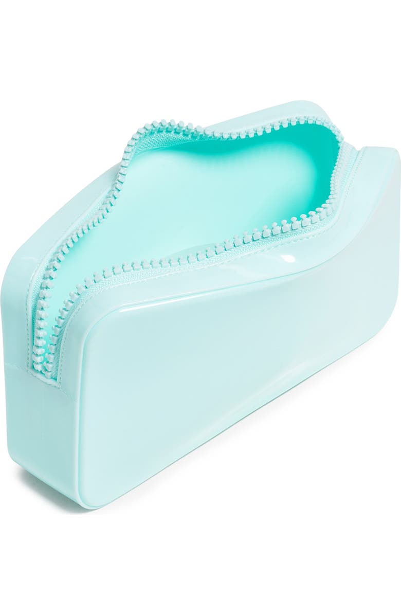 Stoney Clover Lane Small Glitter Clear Pouch, Alternate, color, Sky