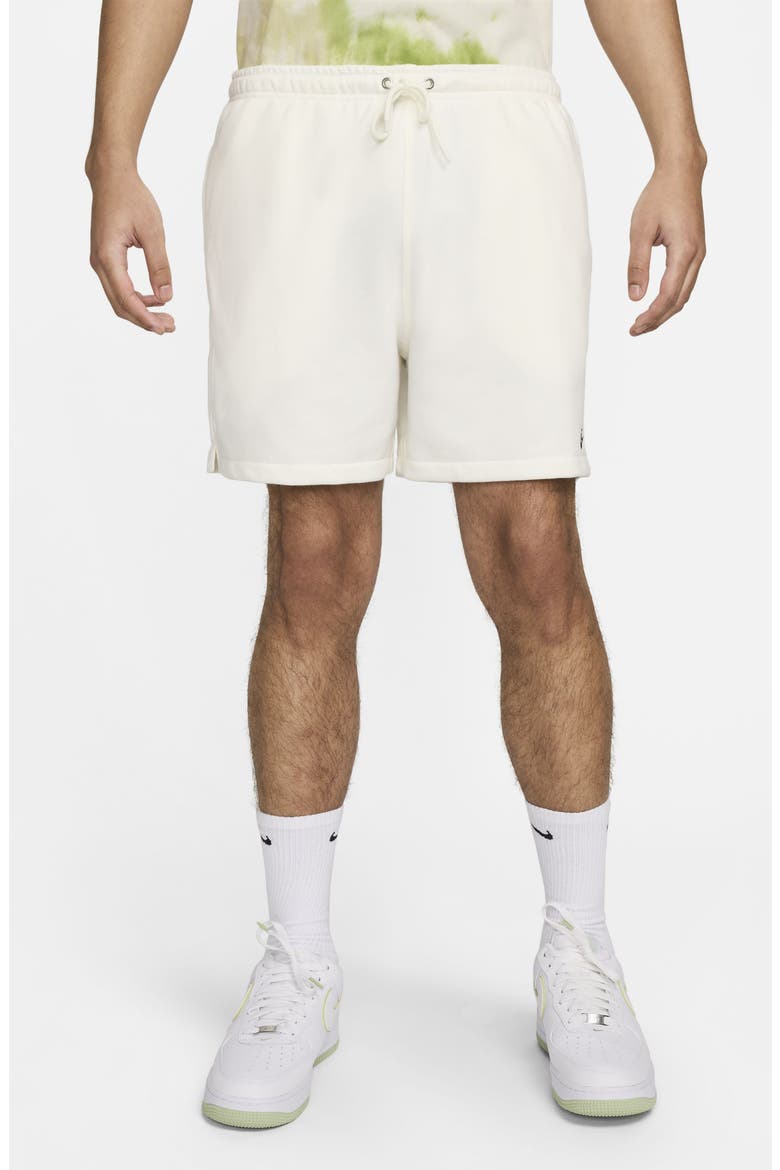 Club French Terry Flow Shorts, Main, color, SAIL/ SAIL/ BLACK