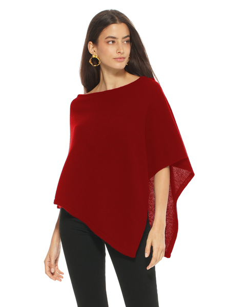 Pure Cashmere Capelet Poncho
