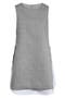 selected Light Heather Grey/ White