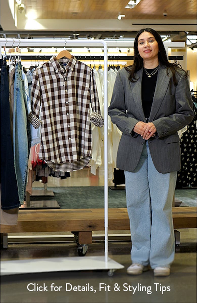 Classic Fit Check Cotton Twill Button-Down Shirt, sales video thumbnail