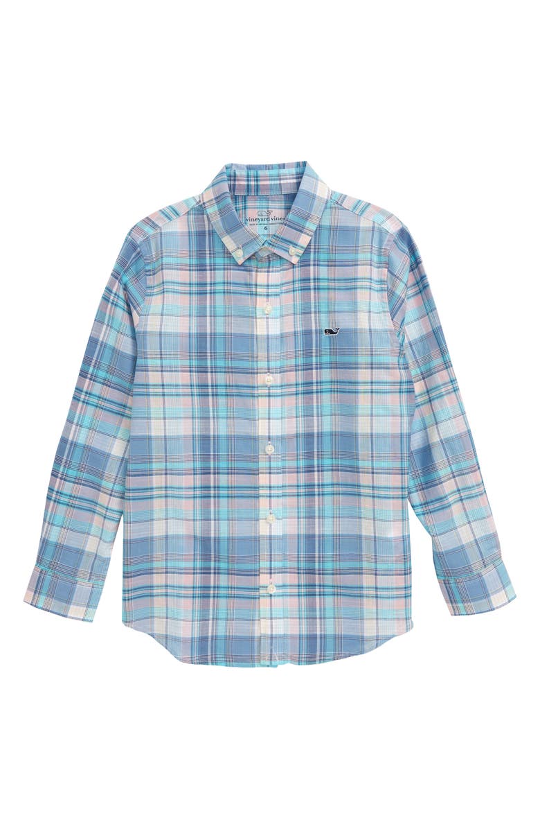 vineyard vines Tartan Plaid Button-Down Shirt, Main, color,
