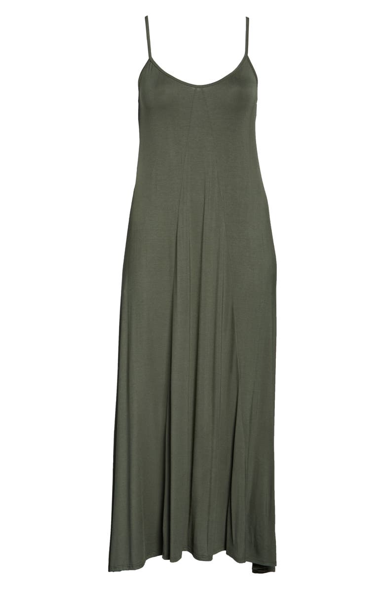 Loveappella A-Line Maxi Dress, Alternate, color, Olive