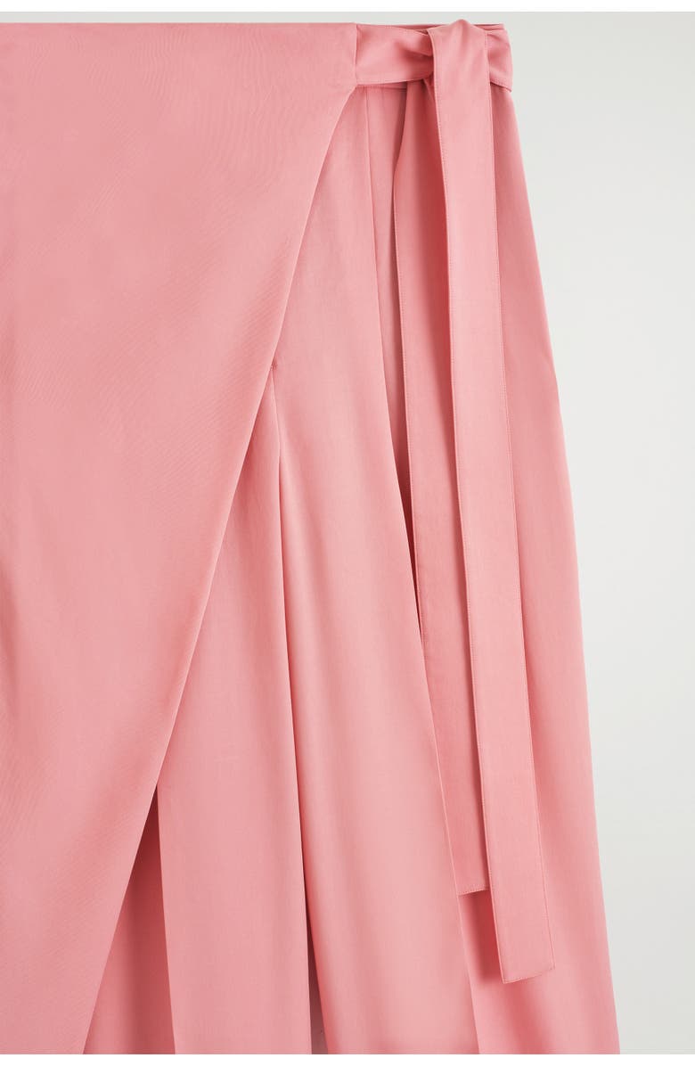 COS Fluid Wrap-Front Pants, Alternate, color, Pink