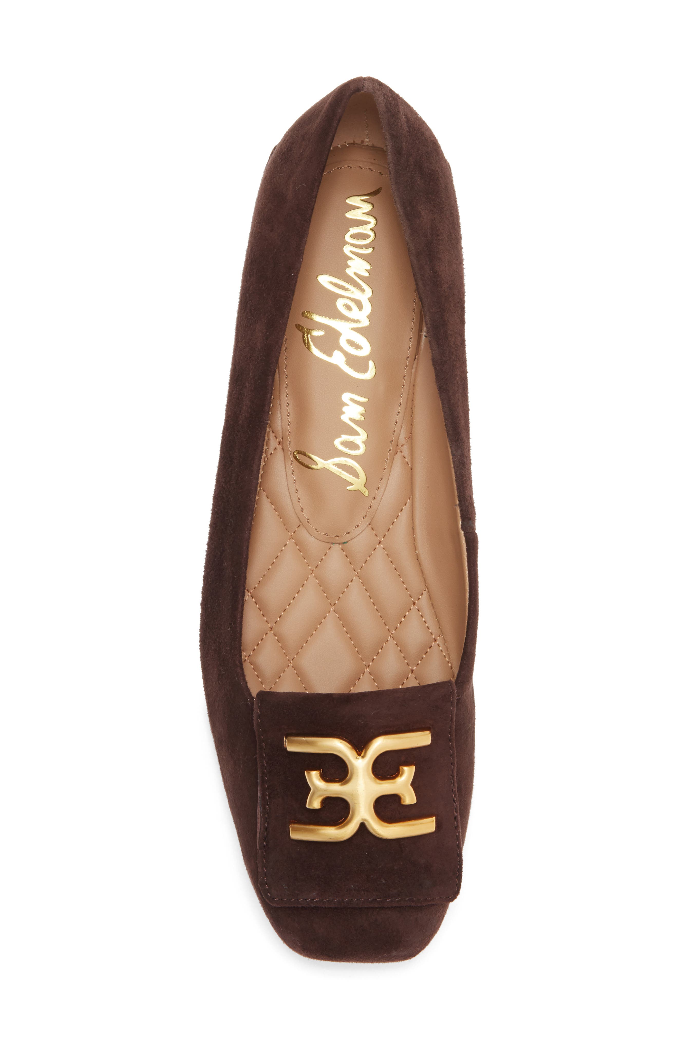 Emina Square Toe Flat, Alternate, color, CAFE NOIR