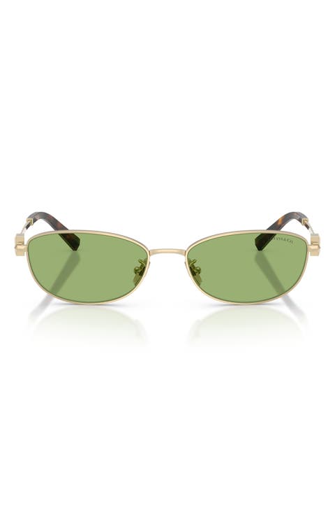 56mm Oval Sunglasses
