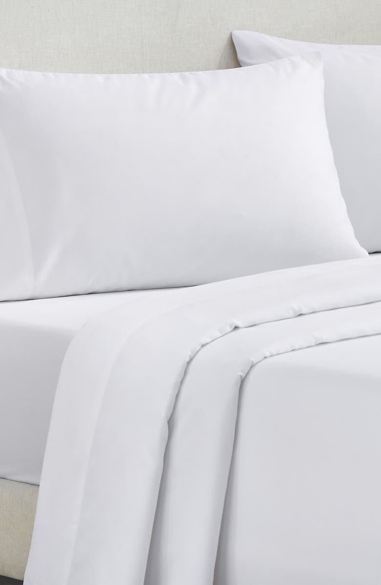 CALIFORNIA DESIGN DEN Grand Indulgence 1000 Thread Count 100% Cotton Sateen Sheet Set, Alternate, color, Bright White