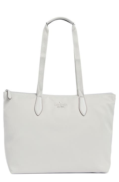 packable tote with zip pouch
