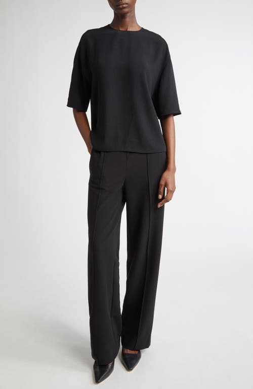 Vince High Waist Wide Leg Pants In Black