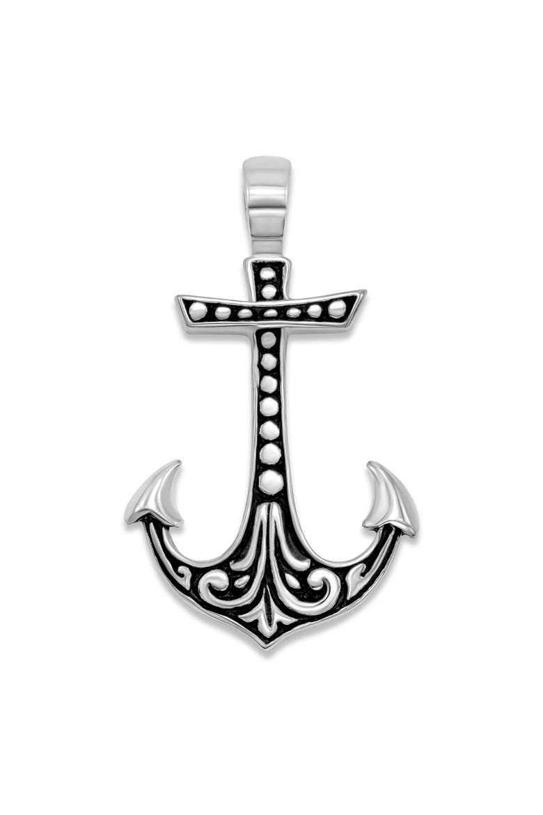 Anchor Pendant, Main, color, SILVER