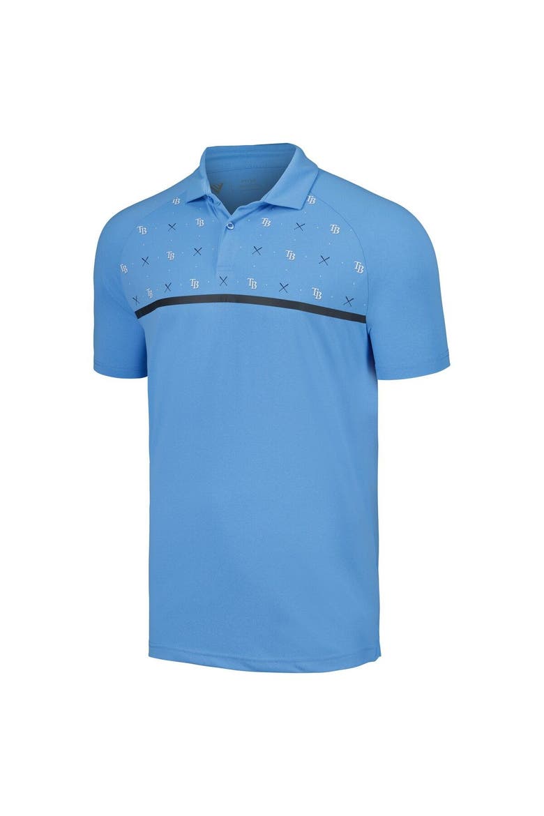 Men's Levelwear Light Blue Tampa Bay Rays Sector Batter Up Raglan Polo, Alternate, color, Light Blue