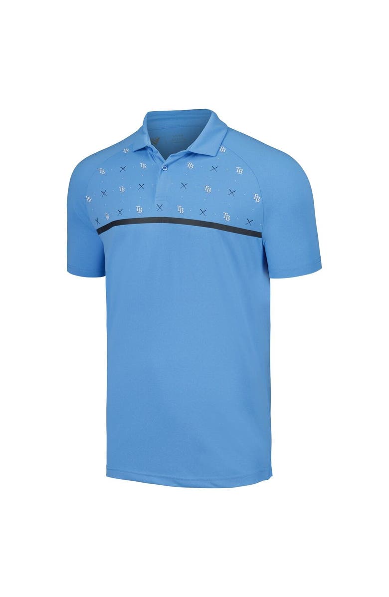 LEVELWEAR Men's Levelwear Light Blue Tampa Bay Rays Sector Batter Up Raglan Polo, Alternate, color, Light Blue