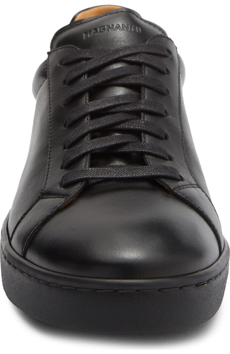 Magnanni Elonso Leather Sneaker, Alternate, color, Black