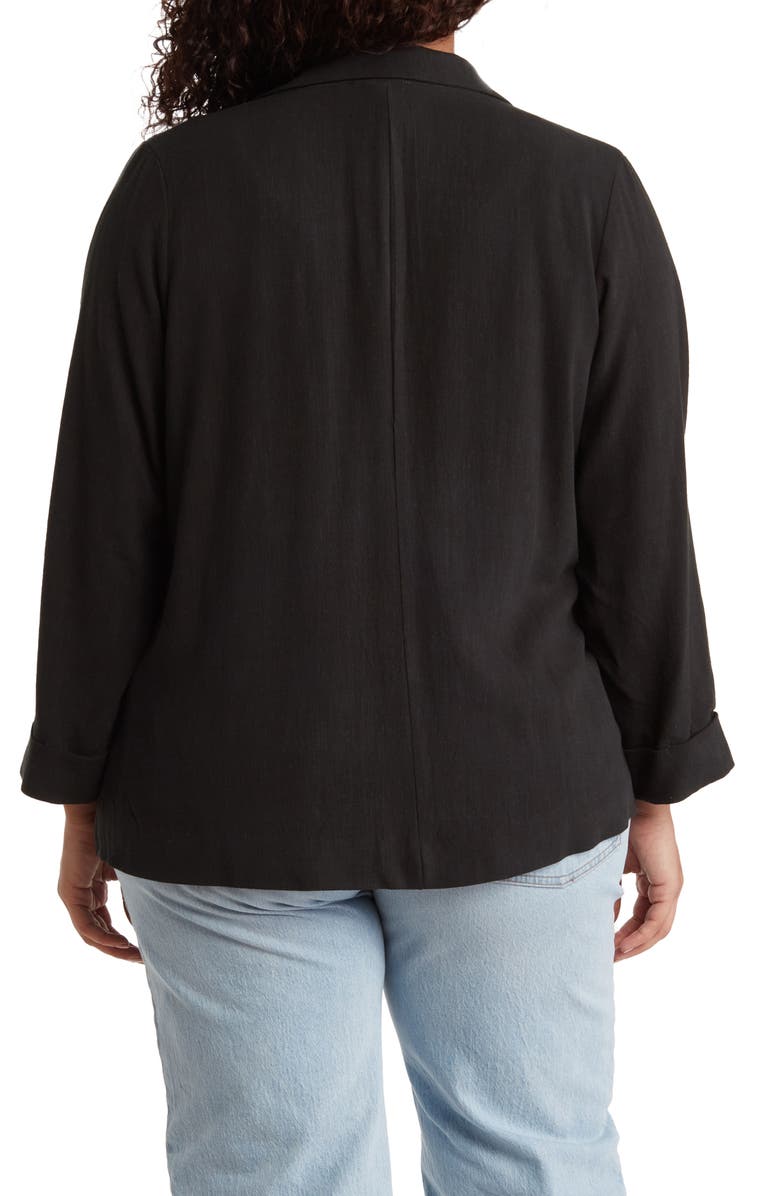 Bobeau Two Button Notch Lapel Blazer, Alternate, color, 