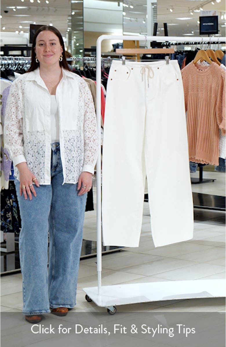 Madison Tie Waist Wide Leg Jeans, sales video thumbnail