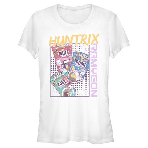 Junior's KPop Demon Hunters Huntrix Instant Ramyeon  Graphic T-Shirt