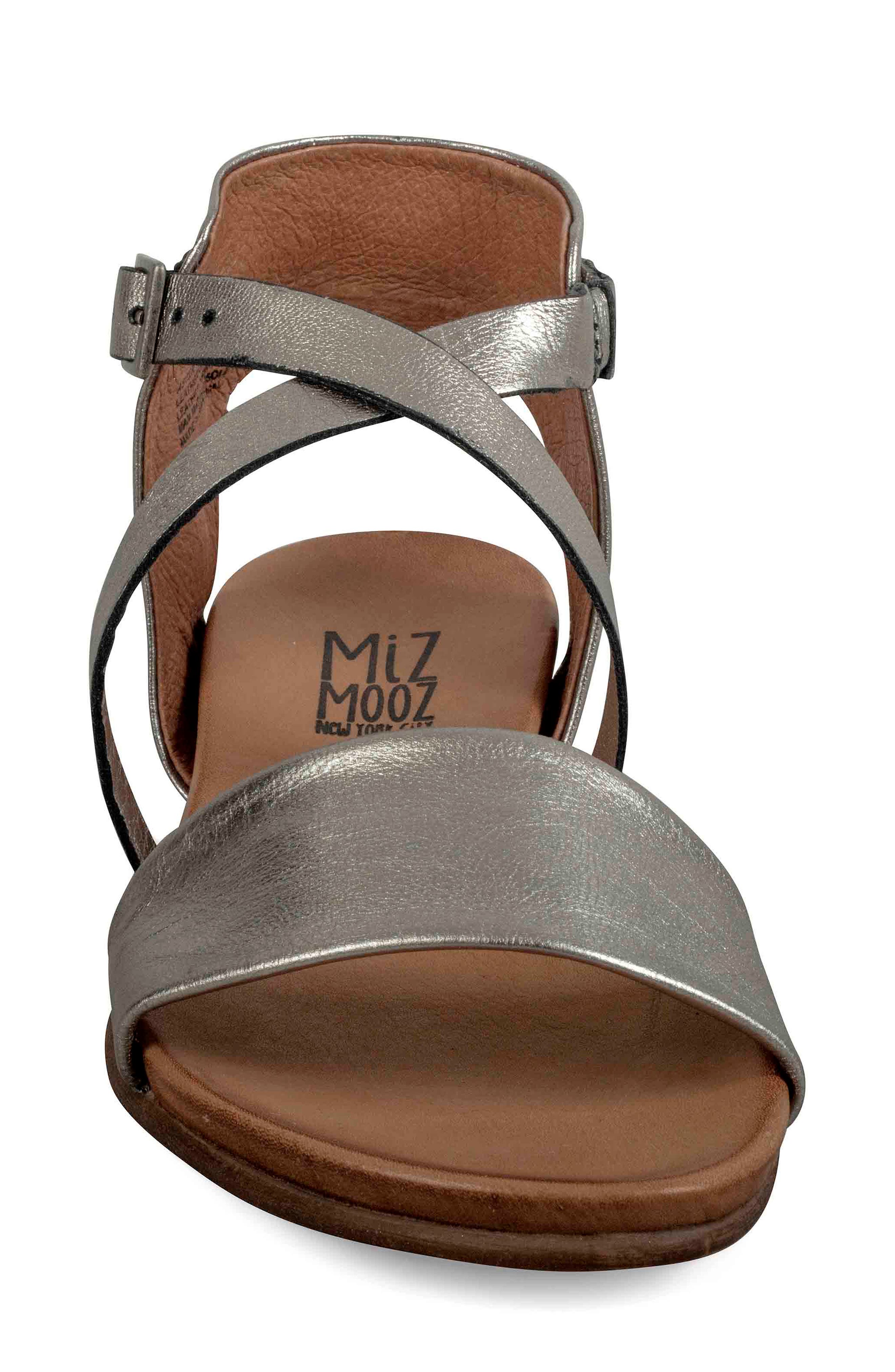 Miz Mooz Aster Sandal, Alternate, color, Pewter