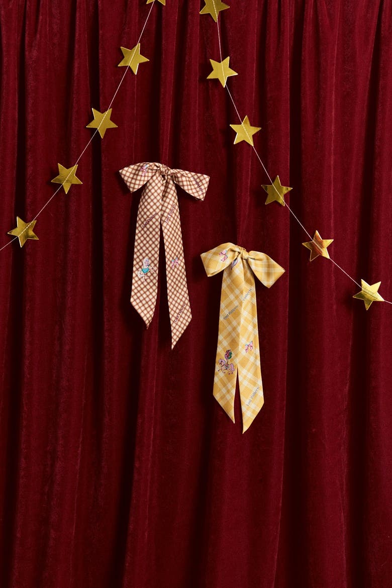 "Pop Pony" Silk Twill Skinny Scarf, Alternate, color, Yellow