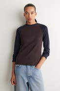 COS Contrast-Sleeve T-Shirt