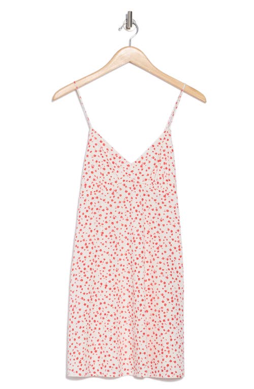 Abound Printed Minidress In Ivory- Red Mina Floral