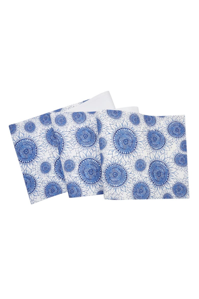 Blue Harvest Sunflower Table Runner 14" x 72", Alternate, color, Blue
