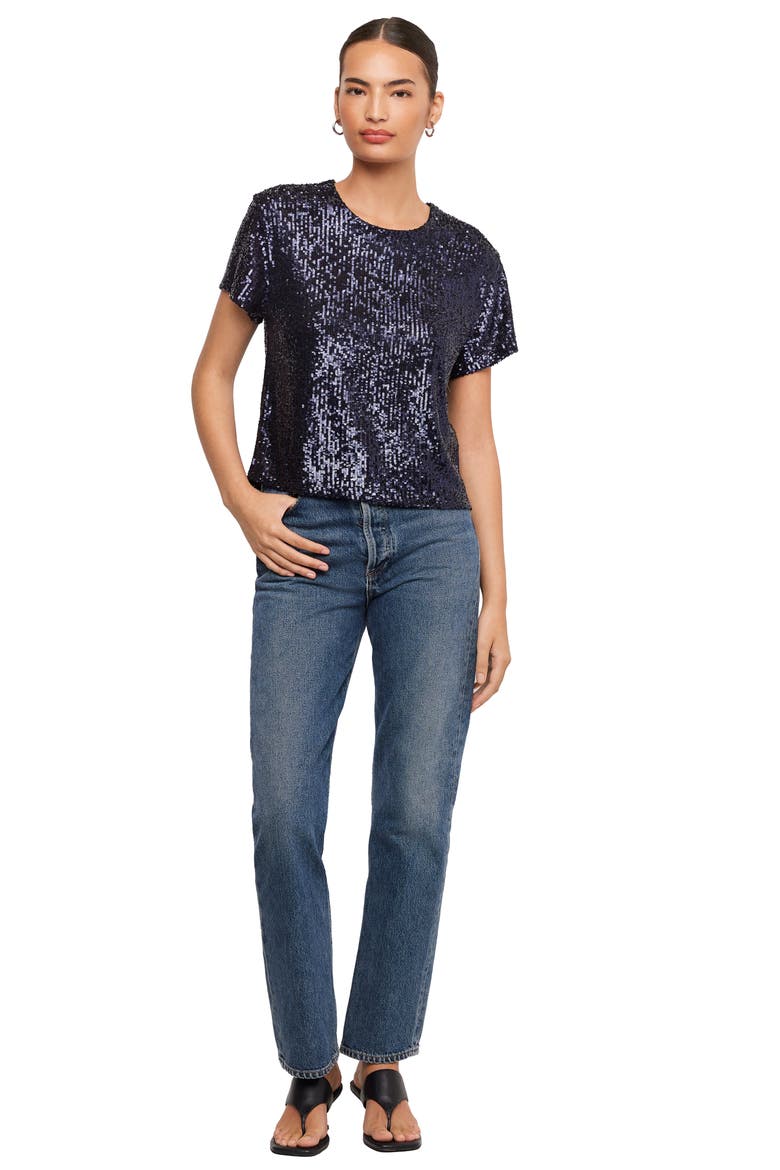 Aerin Sequined Top, Alternate, color, MIDNIGHT BLUE