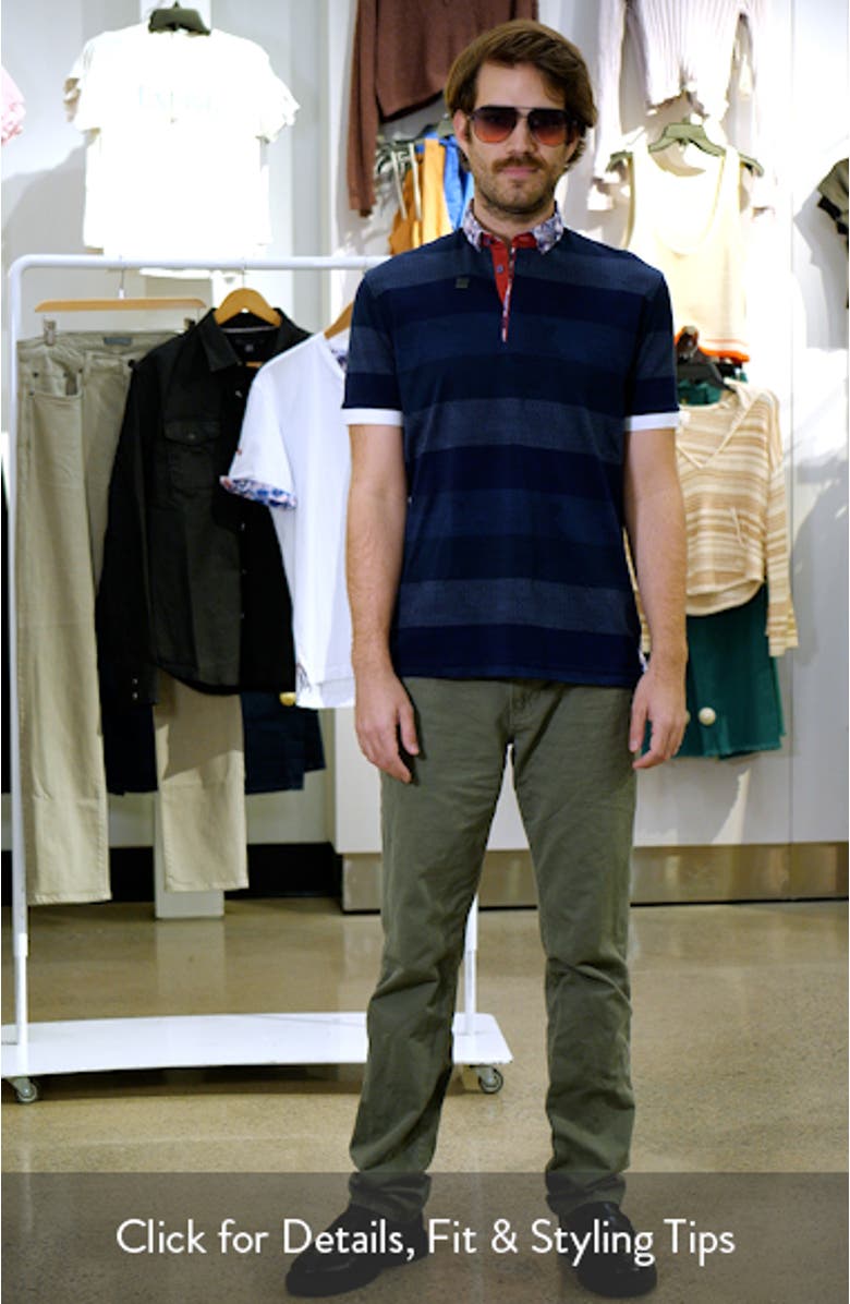 Mozartpolk Blue Stripe Cotton Polo, sales video thumbnail