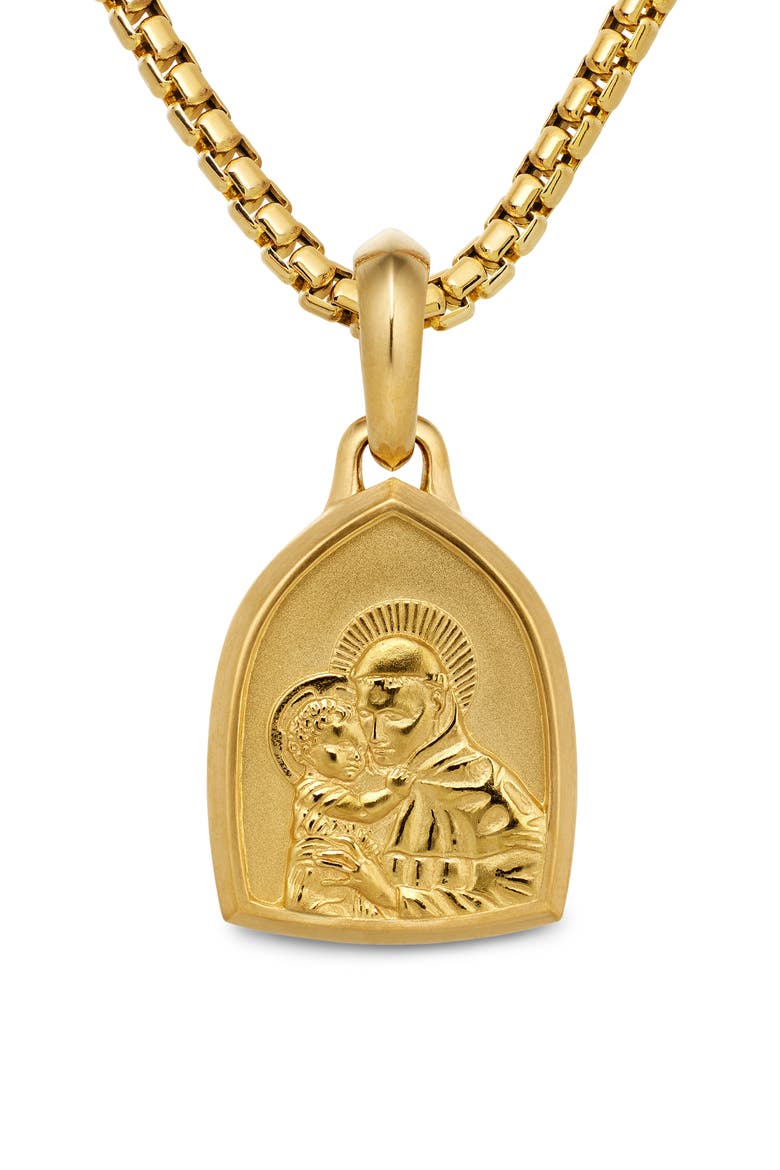St. Anthony Amulet in 18K Yellow Gold, Main, color, 18K YELLOW GOLD