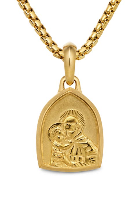 St. Anthony Amulet in 18K Yellow Gold
