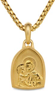 David Yurman St. Anthony Amulet in 18K Yellow Gold