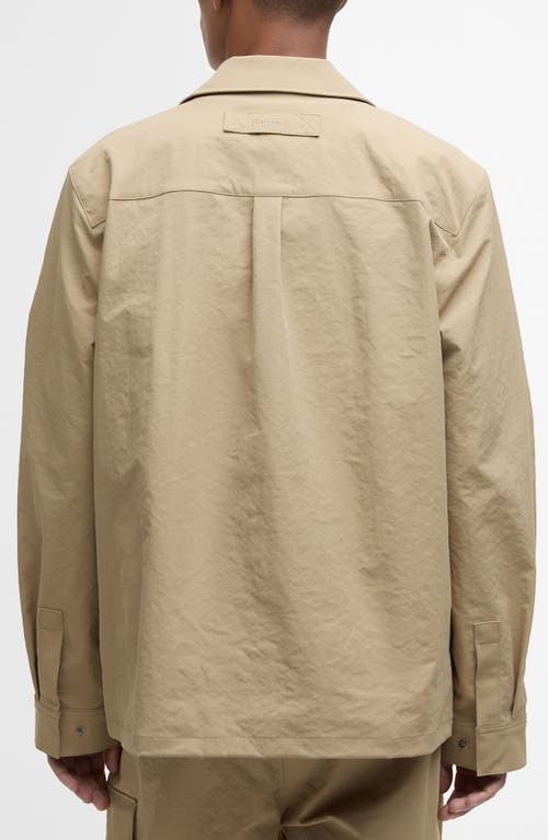 Barbour Bellman Zip-up Overshirt In Brown