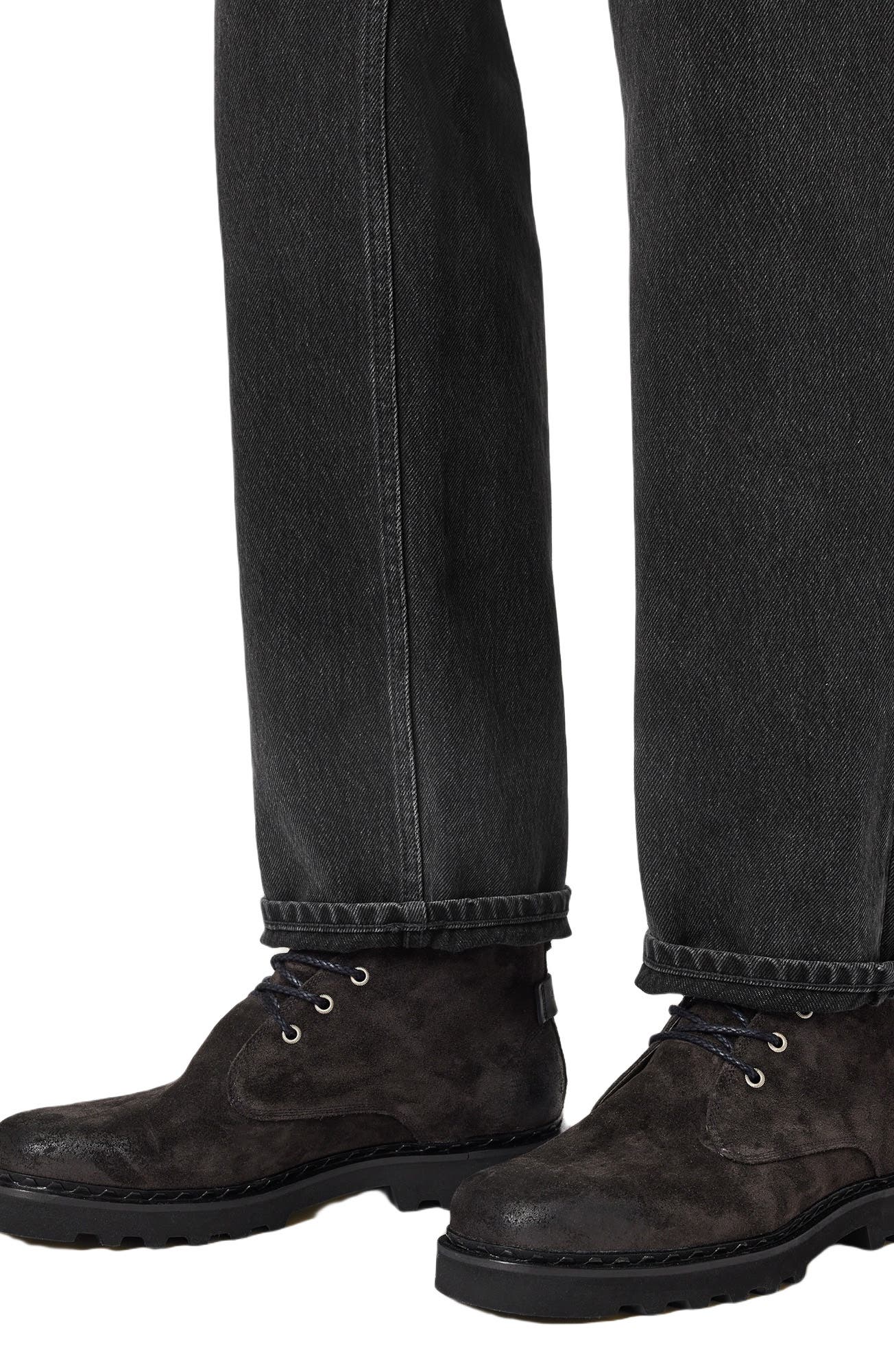 AllSaints Skiff Mid Lace-Up Boot, Alternate, color, Warm Grey