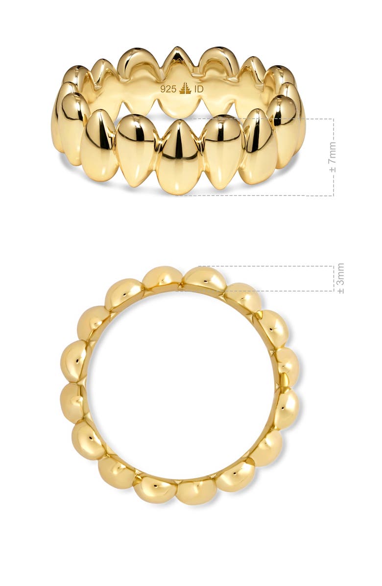 DEVATA Puffy Teardrop Band Ring, Alternate, color, Gold